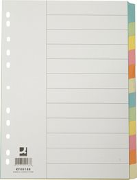 Produktbild: Register Karton A4 12tlg farb.