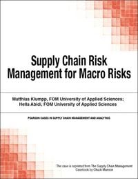 Produktbild: Supply Chain Risk Management for Macro Risks
