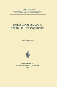Produktbild: Molekulare Biologie des Malignen Wachstums