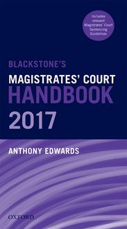 Produktbild: Blackstone's Magistrates' Court Handbook 2017