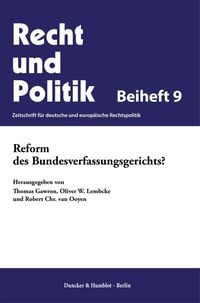 Produktbild: Reform des Bundesverfassungsgerichts?