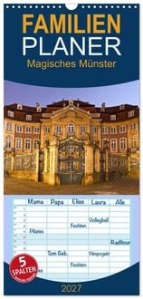 Produktbild: Familienplaner 2027 - Magisches M&uuml;nster mit 5 Spalten (Wandkalender, 21 x 45 cm) CALVENDO