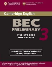 Produktbild: Cambridge BEC Preliminary 3 with Answers