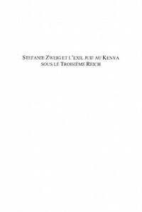 Produktbild: Stefanie zweig et l'exil juif au kenya sous le troisEme reic