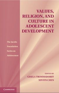Produktbild: Values, Religion, and Culture in Adolescent Development