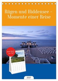 Produktbild: Tischplaner 2027 - R&uuml;gen und Hiddensee - Momente einer Reise (A5 Tischkalender zum Aufstellen) CALVENDO