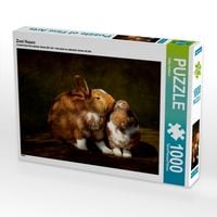 Produktbild: CALVENDO Puzzle Zwei Hasen | 1000 Teile Lege-Gr&ouml;&szlig;e 64x48cm Foto-Puzzle f&uuml;r gl&uuml;ckliche Stunden