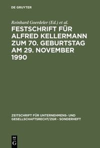 Produktbild: Festschrift f&uuml;r Alfred Kellermann zum 70. Geburtstag am 29. November 1990