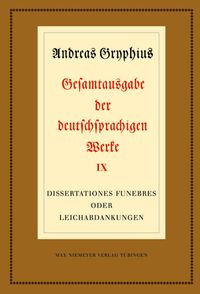 Produktbild: Dissertationes funebres oder Leichabdankungen