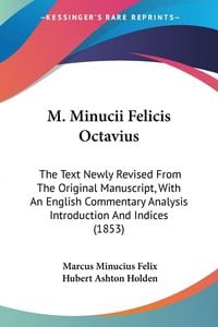 Produktbild: M. Minucii Felicis Octavius