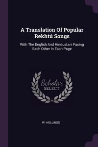 Produktbild: A Translation Of Popular Rekht&uacute; Songs