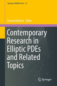 Produktbild: Contemporary Research in Elliptic PDEs and Related Topics