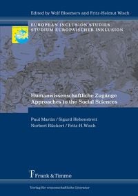Produktbild: Humanwissenschaftliche Zug&auml;nge / Approaches to the Social Sciences
