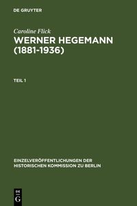 Produktbild: Werner Hegemann (1881-1936)