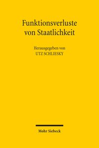 Produktbild: Funktionsverluste von Staatlichkeit