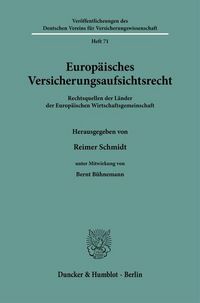 Produktbild: Europ&auml;isches Versicherungsaufsichtsrecht.