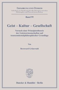 Produktbild: Geist &ndash; Kultur &ndash; Gesellschaft.