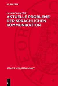 Produktbild: Aktuelle Probleme der sprachlichen Kommunikation
