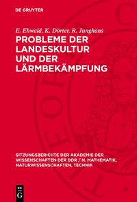 Produktbild: Probleme der Landeskultur und der L&auml;rmbek&auml;mpfung