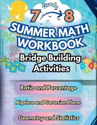 Produktbild: Summer Math Workbook | 7-8 Grade Bridge Building Activities