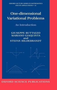 Produktbild: One-Dimensional Variational Problems