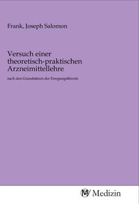 Produktbild: Versuch einer theoretisch-praktischen Arzneimittellehre