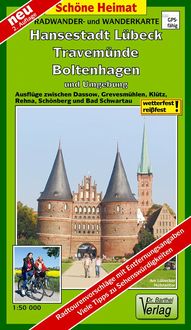 Produktbild: Radwander- und Wanderkarte Hansestadt L&uuml;beck, Travem&uuml;nde, Boltenhagen und Umgebung