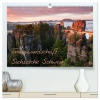 Produktbild: Traumlandschaft - S&auml;chsische Schweiz (hochwertiger Premium Wandkalender 2027 DIN A2 quer), Kunstdruck in Hochglanz