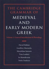 Produktbild: The Cambridge Grammar of Medieval and Early Modern Greek 4 Volume Hardback Set