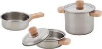 Produktbild: Kochset Sternek&uuml;che, 2 T&ouml;pfe und 1 Pfanne