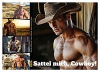 Produktbild: Sattel mich, Cowboy! (Wandkalender 2026 DIN A2 quer), CALVENDO Monatskalender