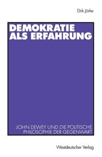 Produktbild: Demokratie als Erfahrung