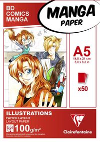 Produktbild Layoutblock für Mangas und Comics A5 50 Blatt 100g
