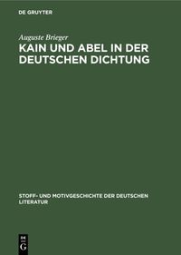 Produktbild: Kain und Abel in der deutschen Dichtung