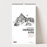 Produktbild: Chiemgauer Alpen, Design Wandkalender 2027, 5 Spalten Monatskalender, 42x25, 200 g
