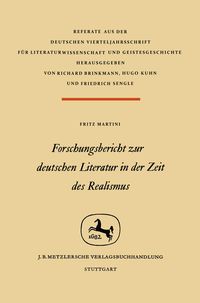 Produktbild: Forschungsbericht zur deutschen Literatur in nder Zeit des Realismus
