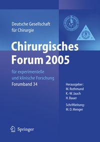 Produktbild: Chirurgisches Forum 2005 f&uuml;r experimentelle und klinische Forschung