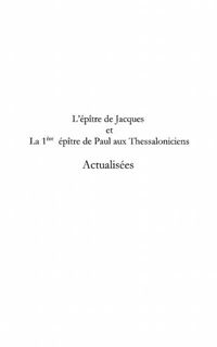 Produktbild: Epitre de jacques et 1er epitre de paul