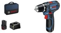 Produktbild: Bosch Professional GSR 12V-15 060186810F Akku-Bohrschrauber 12V Li-Ion inkl. 2. Akku