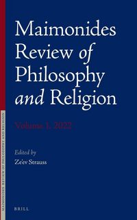 Produktbild: Maimonides Review of Philosophy and Religion Volume 1, 2022