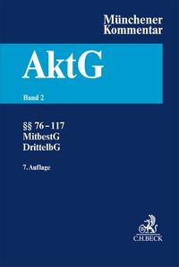 Produktbild: M&uuml;nchener Kommentar zum Aktiengesetz Bd. 2: &sect;&sect; 76-117, MitbestG, DrittelbG