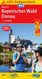 Produktbild: ADFC-Radtourenkarte 23 Bayerischer Wald Donau 1:150.000, reiß- und wetterfest, GPS-Tracks Download