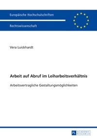 Produktbild: Arbeit auf Abruf im Leiharbeitsverhaeltnis