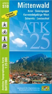 Produktbild: ATK25-S10 Mittenwald (Amtliche Topographische Karte 1:25000)