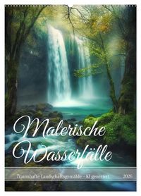 Produktbild: Malerische Wasserf&auml;lle (Wandkalender 2026 DIN A2 hoch), CALVENDO Monatskalender