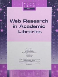 Produktbild: Web Research in Academic Lib
