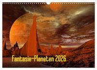 Produktbild: Fantasie-Planeten (Wandkalender 2026 DIN A3 quer), CALVENDO Monatskalender