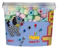 Produktbild: Hama 8544 - DIY B&uuml;gelperlen Maxi 3+, Pastellmix mit 5 Farben, Dose, 600 St&uuml;ck