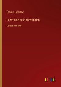 Produktbild: La r&eacute;vision de la constitution