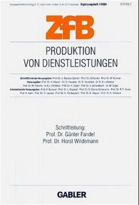 Produktbild: Produktion von Dienstleistungen